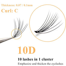 Load image into Gallery viewer, 60 Clusters/box Cluster eyelashes