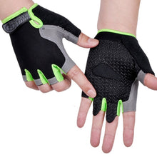 Load image into Gallery viewer, Half Finger Gloves Breathable Anti-shock Sports Gloves