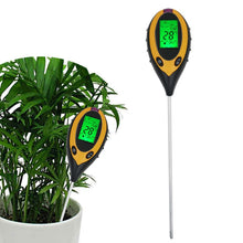 Load image into Gallery viewer, 3/4 in 1 Soil Ph Meter Soil Tester PH Moisture Meter Temperature Sunlight Intensity Measurement Analysis