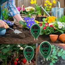 Load image into Gallery viewer, 3/4 in 1 Soil Ph Meter Soil Tester PH Moisture Meter Temperature Sunlight Intensity Measurement Analysis