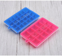 Load image into Gallery viewer, Silicone Ice Cube Maker Trays with Lids for Freezer Icecream Cold Drinks