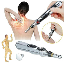 Load image into Gallery viewer, 3 In 1 Electric Meridians Laser Magnet Therapy Massage Pen
