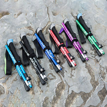 Load image into Gallery viewer, Auminum Alloy Telescopic Ultralight Trekking Pole Anti Shock Hike Folding Stick