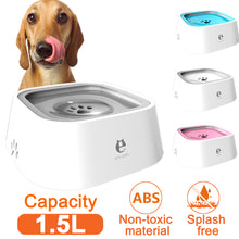 Load image into Gallery viewer, Dog Drinking Water Bowl 1.5L Floating Non-Wetting Mouth Cat Bowl