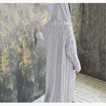 Load image into Gallery viewer, Cardigan Women Solid Color Long Sleeve Braid Knit Cardigan