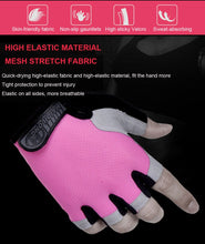 Load image into Gallery viewer, Half Finger Gloves Breathable Anti-shock Sports Gloves