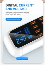 Load image into Gallery viewer, 8 Ports Quick Charge 3.0 Led Display USB Charger