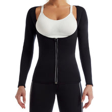 Load image into Gallery viewer, Women Neoprene Weight Loss Top Hot Sweat Workout Long Sleeve Body Shaper