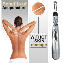 Load image into Gallery viewer, 3 In 1 Electric Meridians Laser Magnet Therapy Massage Pen