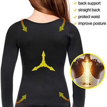 Load image into Gallery viewer, Women Neoprene Weight Loss Top Hot Sweat Workout Long Sleeve Body Shaper