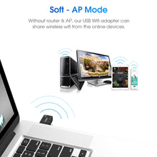 Load image into Gallery viewer, 1300Mbps Mini USB3.0 Wifi Adapter 5.8G/2.4GHz Wireless AC USB Adapter