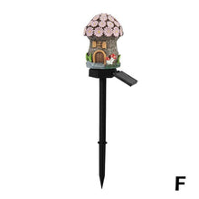 Load image into Gallery viewer, Resin House Solar Lamp