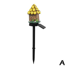 Load image into Gallery viewer, Resin House Solar Lamp