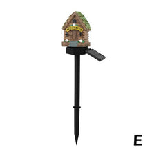 Load image into Gallery viewer, Resin House Solar Lamp