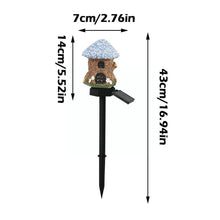 Load image into Gallery viewer, Resin House Solar Lamp