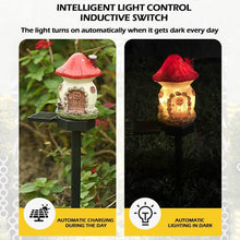 Load image into Gallery viewer, Resin House Solar Lamp