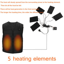 Load image into Gallery viewer, Men Autumn winter Smart heating Cotton Vest USB Infrared Electric Heating Vest