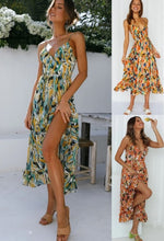 Load image into Gallery viewer, Sleeveless Colorful Bohemian Beach Dress
