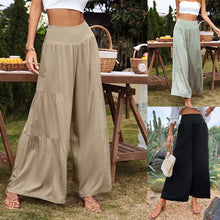 Load image into Gallery viewer, Women's Casual Wide Waistband Wide Leg Pants