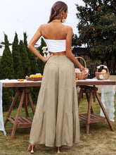 Load image into Gallery viewer, Women's Casual Wide Waistband Wide Leg Pants