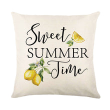 Load image into Gallery viewer, 4 Pack Fresh Lemons Summer Throw Pillow Case Cushion Cover