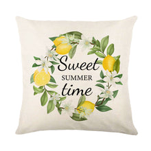 Load image into Gallery viewer, 4 Pack Fresh Lemons Summer Throw Pillow Case Cushion Cover