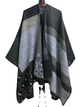 Load image into Gallery viewer, Winter Warm Lady Scarf Fashion Capes
