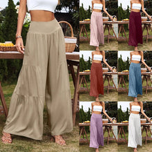 Load image into Gallery viewer, Women's Casual Wide Waistband Wide Leg Pants