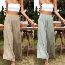 Load image into Gallery viewer, Women's Casual Wide Waistband Wide Leg Pants