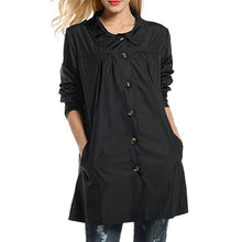 Load image into Gallery viewer, Womens Long Sleeve Hooded Wind Jacket Waterproof Rain Coat