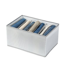 Load image into Gallery viewer, 2 Pack 7 Grids Foldable Clothes Jeans Organizer Storage Box