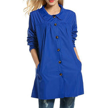 Load image into Gallery viewer, Womens Long Sleeve Hooded Wind Jacket Waterproof Rain Coat