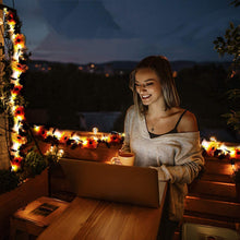 Load image into Gallery viewer, 20 LED Sunflower Garland Wreath Hanging String Lights