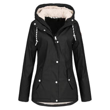Load image into Gallery viewer, Womens Windproof Jacket Hooded Coats