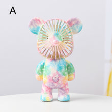 Load image into Gallery viewer, Cartoon Bear Mini USB Rechargeable Fan