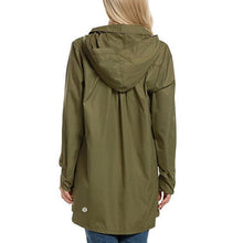 Load image into Gallery viewer, Womens Long Sleeve Hooded Wind Jacket Waterproof Rain Coat