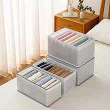 Load image into Gallery viewer, 2 Pack 7 Grids Foldable Clothes Jeans Organizer Storage Box