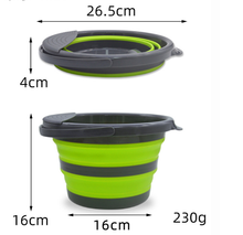 Load image into Gallery viewer, Collapsible Multi-use Portable Cleaning Fishing Camping Silicone Bucket