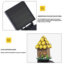 Load image into Gallery viewer, Resin House Solar Lamp