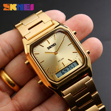 Load image into Gallery viewer, SKMEI Fashion Casual Watch Men Digital Dual Time Sports Chronograph 3bar Waterproof Quartz Wristwatches