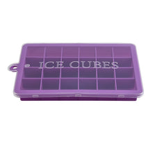 Load image into Gallery viewer, Silicone Ice Cube Maker Trays with Lids for Freezer Icecream Cold Drinks