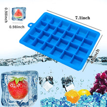Load image into Gallery viewer, Silicone Ice Cube Maker Trays with Lids for Freezer Icecream Cold Drinks