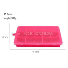 Load image into Gallery viewer, Silicone Ice Cube Maker Trays with Lids for Freezer Icecream Cold Drinks