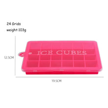 Load image into Gallery viewer, Silicone Ice Cube Maker Trays with Lids for Freezer Icecream Cold Drinks