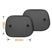 Load image into Gallery viewer, 2pcs Black Side Car Sun Shades Rear