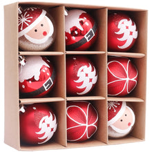 Load image into Gallery viewer, 9pcs 6cm Christmas Balls Ornaments XMAS Tree Hanging Balls