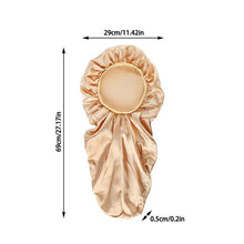 Load image into Gallery viewer, 3 Pcs Long Satin Bonnet Sleep Cap with Hair Tie Scrunchies Set