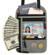 Load image into Gallery viewer, Travel Neck Wallet Card Mobile Phone Bag