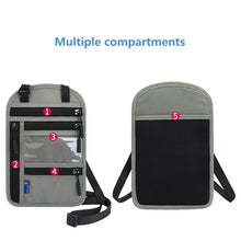 Load image into Gallery viewer, Travel Neck Wallet Card Mobile Phone Bag