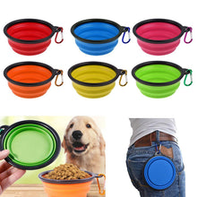 Load image into Gallery viewer, 5 Pack Collapsible Silicone Pet Dog Cat Feeding Water Bowl